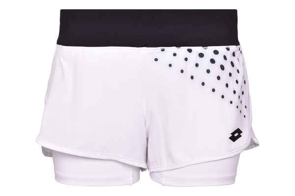 Női tenisz rövidnadrág Lotto Top W IV Short 1 - bright white/all black