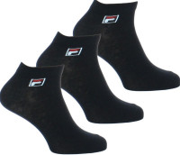Ponožky Fila Quarter Plain Socks F9303 3P - black