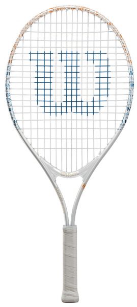 Juniorské tenisové rakety Wilson Roland Garros Elite 25 - white/blue/clay red