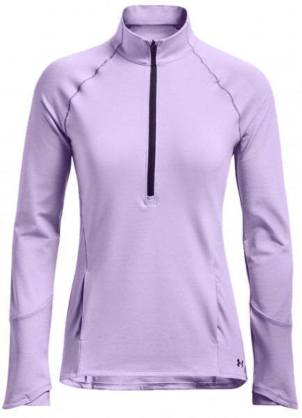 Damski T-shirt (dł. rękaw) Under Armour Women's ColdGear 1/2 Zip - purple tint/twilight purple