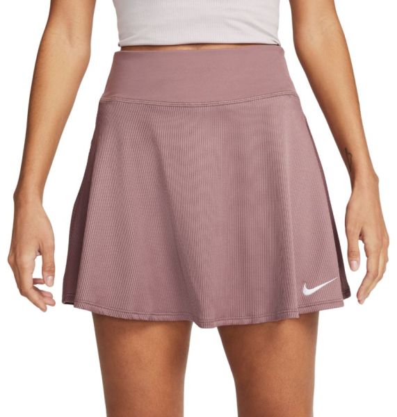 Damen Tennisrock Nike Court Dri-Fit Advantage Skirt - smokey mauve/white