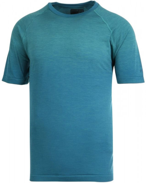 Męski T-Shirt Wilson M F2 Seamless Crew - brittany blue