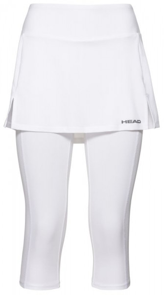 Falda de tenis para mujer Head Club 3/4 Tights Skort - white