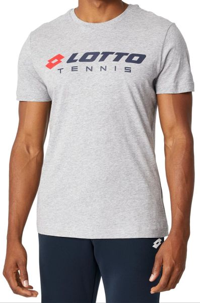 Herren Tennis-T-Shirt Lotto Squadra II Tee - cool gray 6c