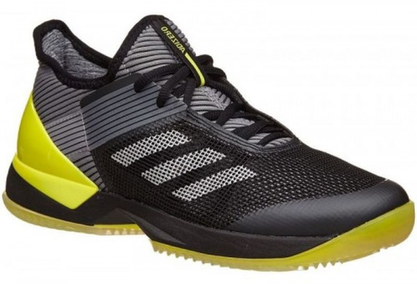  Adidas Adizero Ubersonic 3 W Clay - core black/night metallic/bright yellow