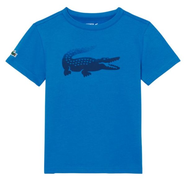 Boys' t-shirt Lacoste Kids' Lacoste x Daniil Medvedev Ultra Dry - Blue