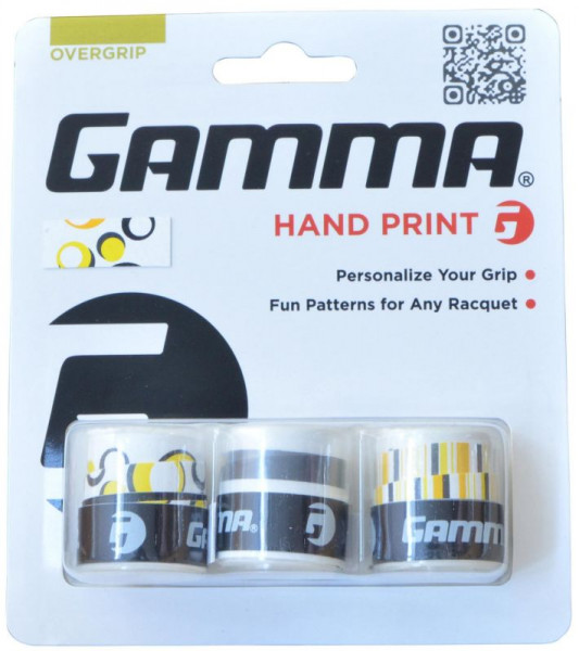  Gamma Hand Print (3 vnt.) - white/yellow