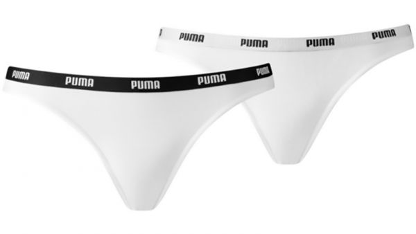 Women's panties Puma Women Bikini 2P Hang - white/white