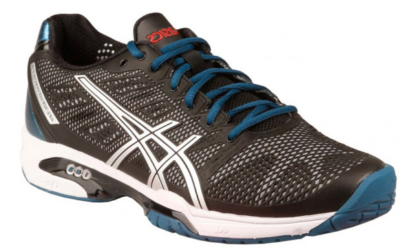 Asics Gel Solution Speed 2 onyx silver mosaic blue Tennis Zone Tennis Shop