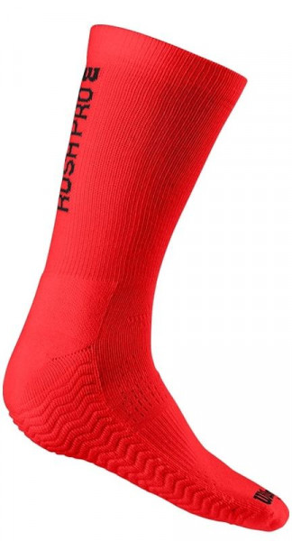 Teniso kojinės Wilson Men's Rush Pro Crew Sock 1P - infrared/black