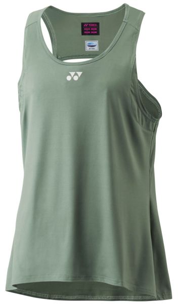 Marškinėliai moterims Yonex Tennis Practice Tank - olive