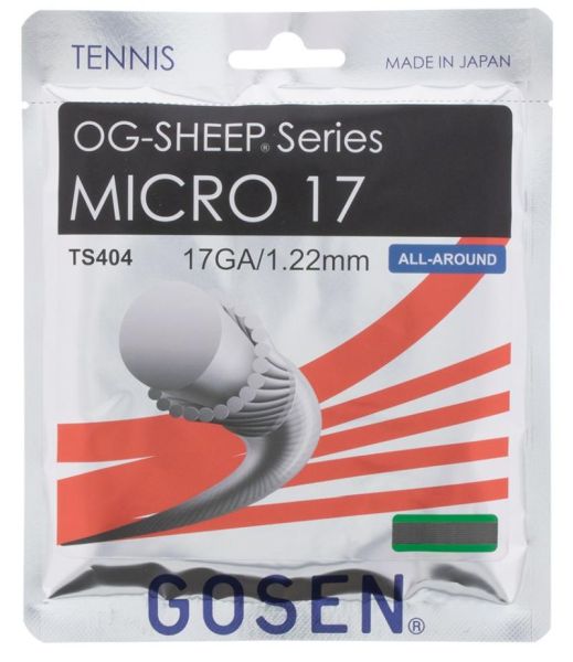 Tennis-Saiten Gosen OG-SHEEP Micro (12.2m) - Schwarz