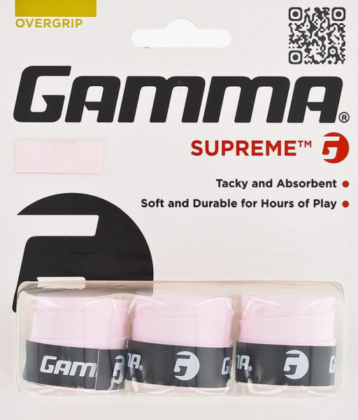 Grips de tennis Gamma Supreme pink 3P