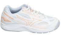 Ženske tenisice za badminton/skvoš Mizuno Cyclone Speed 4 - white/peach parfait/halogen blue