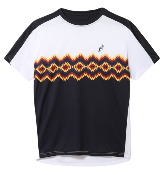 Herren Tennis-T-Shirt Australian T-Shirt Ethnic Ace - blue navy