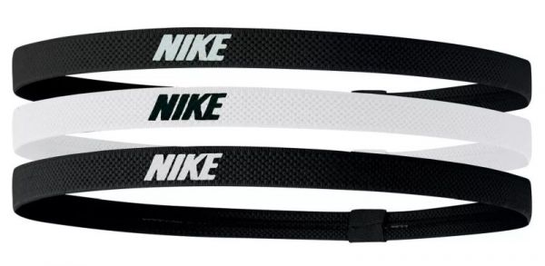 Peapael Nike Elastic Headbands 2.0 3P - black/white/black