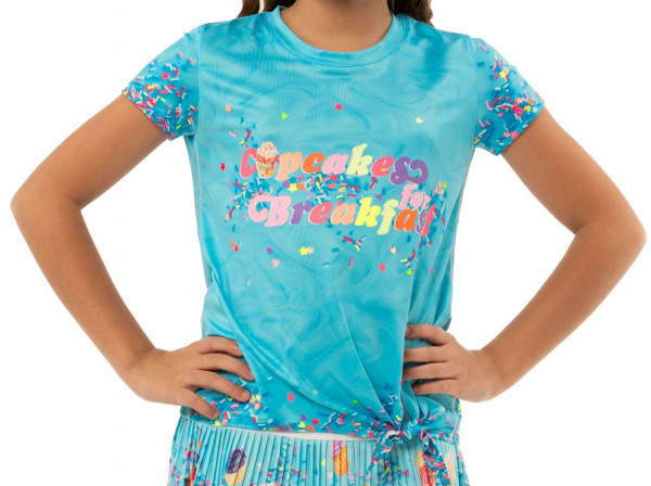 Тениска за момичета Lucky in Love Novelty Print Cupcake Tee Girls - multi