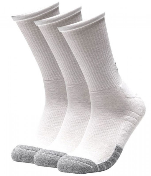 Ponožky Under Armour HeatGear Crew 3P - white