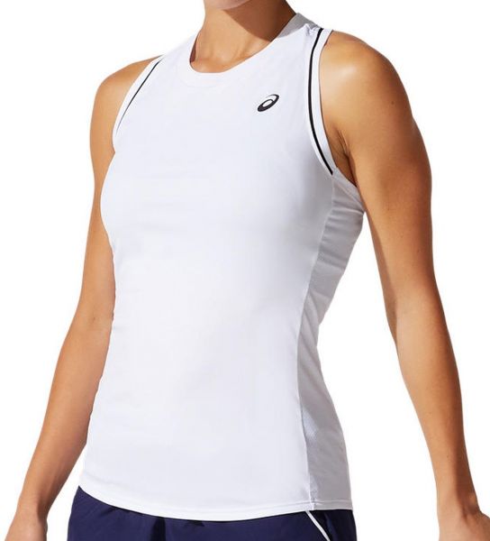 Top de tenis para mujer Asics Court W Piping Tank - brilliant white