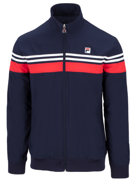 Herren Tennissweatshirt Fila Jacket Bruno - navy/fila red