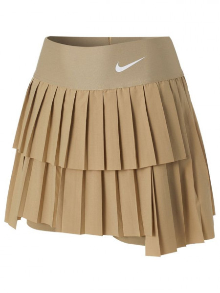  Nike Court Dri-Fit Advantage Skirt Pleated W - parachute beige/parachute beige/white