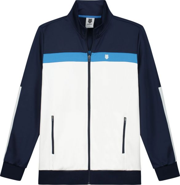 Herren Tennissweatshirt K-Swiss Tac Core Team Tracksuit Jacket M - navy/white/french blue
