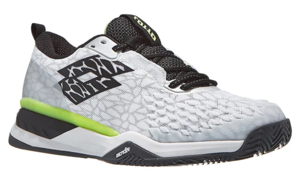 Zapatillas de tenis para hombre Lotto Raptor Hyperpulse 100 Speed - all white/all black/sharp green
