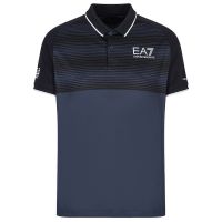 Muški teniski polo EA7 Man Jersey Polo Shirt - mood indigo