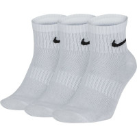 Zokni Nike Everyday Cotton Cushioned Ankle 3P - white/black