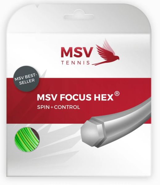 Тенис кордаж MSV Focus Hex (12 m) - green