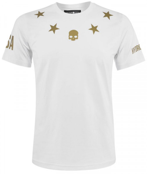  Hydrogen US Open Stars T-Shirt - white/gold