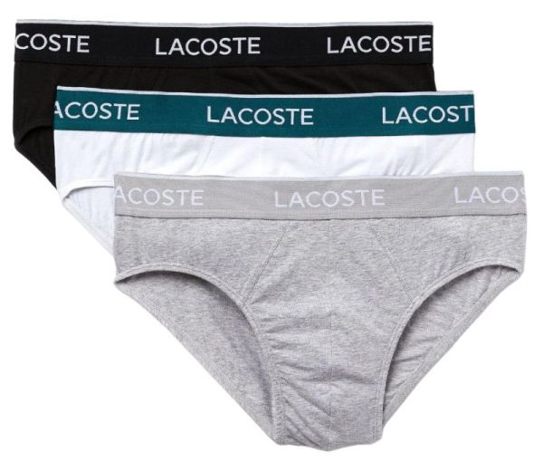 Męskie bokserki Lacoste Cotton Stretch Casual Briefs 3P - Multikolor