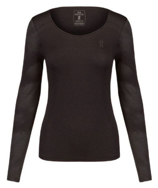 Moteriški marškinėliai ON Performance Long-T Lumos - black/iron