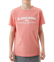 T-krekls zēniem Björn Borg Sthlm T-Shirt - burnt coral