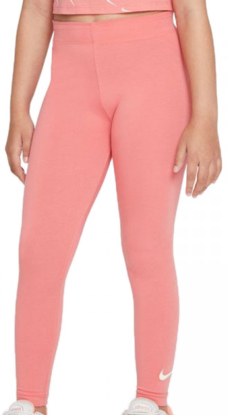 Lány nadrág Nike Sportswear Favorites Swoosh Legging G - pink salt/cashmere