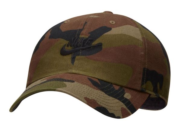 Casquette de tennis Nike Sportswear Heritage86 Camo Hat Vert