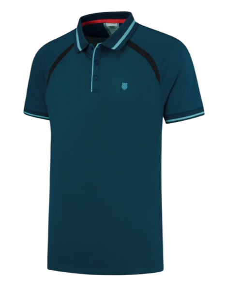 Herren Tennispoloshirt K-Swiss Tac Hypercourt Polo 5 - blue opal