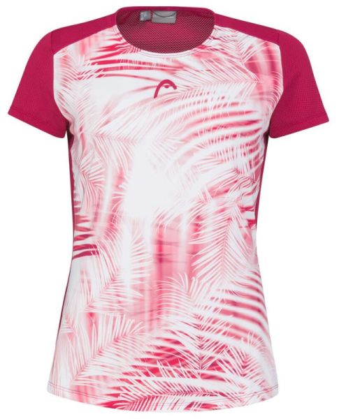 Marškinėliai moterims Head Tie-Break T-Shirt - mulberry/print vision