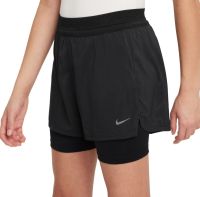 Spodenki dziewczęce Nike Kids Dri-Fit Adventage Shorts - black/black/black