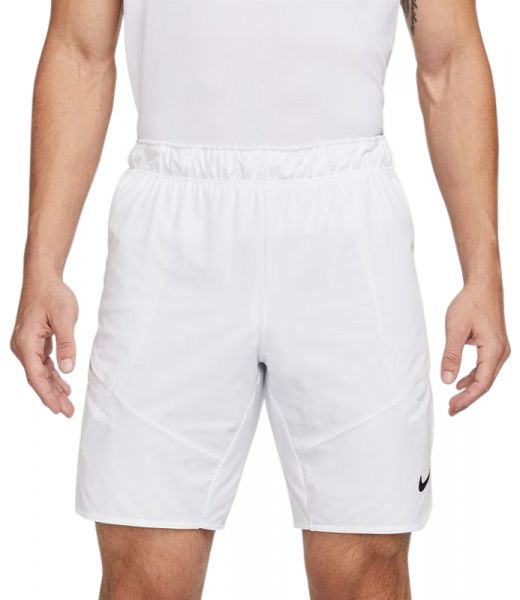 Herren Tennisshorts Nike Court Dri-Fit Advantage Short 9in - white/black