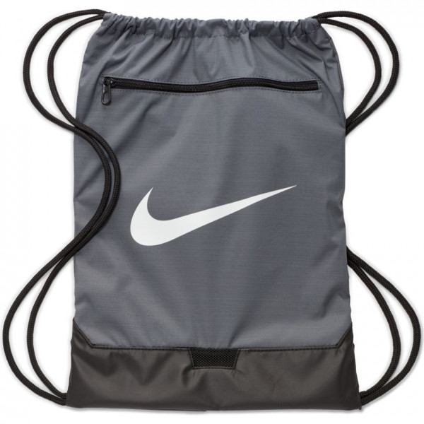 Tennis Backpack Nike Brasilia Gymsack - flint grey/flint grey/white