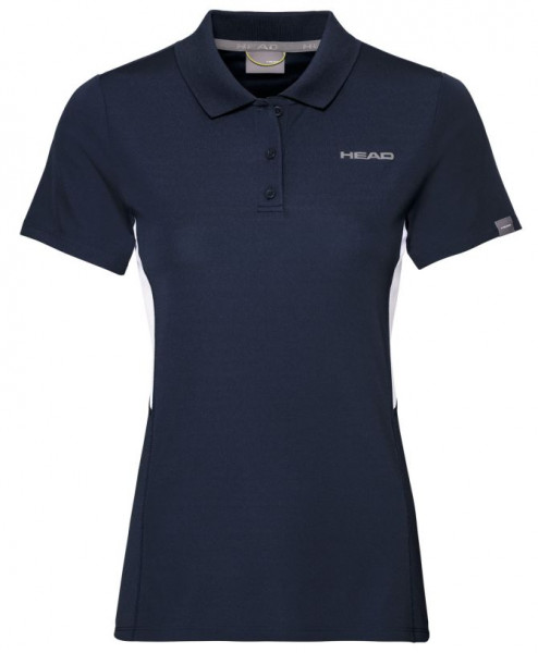 Тениска за момичета Head Club Tech Polo Shirt - dark blue