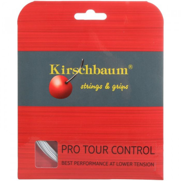 Naciąg tenisowy Kirschbaum Pro Tour Control (12 m) - silver