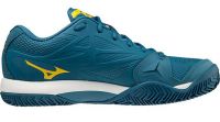 Vīriešiem tenisa apavi Mizuno Wave Intense Tour 5 CC - moroccan blue/high visibility yellow/white Vīriešiem tenisa apavi Mizuno Wave Intense Tour 5 CC - moroccan blue/high visibility yellow/white