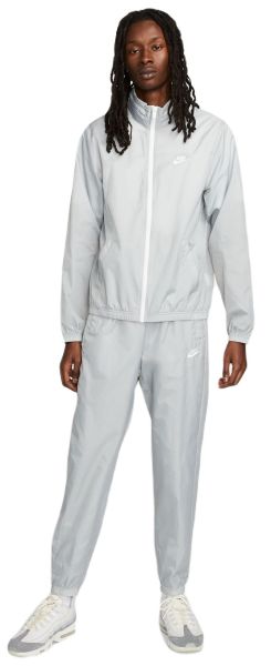 Trening tenis bărbați Nike Sportswear Club Lined Woven Track Suit - light smoke grey/white