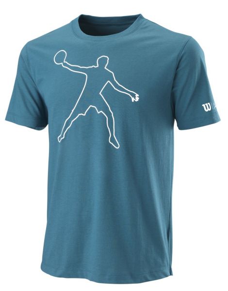 T-shirt pour hommes Wilson Bela tech Tee II M - blue coral