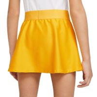 Tenisa svārki meitenēm Nike Court Dri-Fit Victory Flouncy Skirt G - university gold/black Tenisa svārki meitenēm Nike Court Dri-Fit Victory Flouncy Skirt G - university gold/black