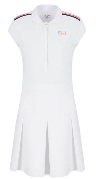  EA7 Woman Jersey Dress - white