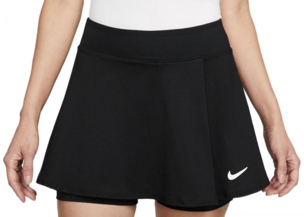 Damen Tennisrock Nike Dri-Fit Club Skirt - Schwarz, Weiß