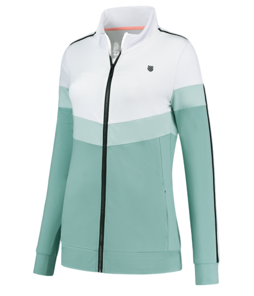 Damen Tennissweatshirt K-Swiss Tac Hypercourt Tracksuit STR Jack 2 - nile blue/white